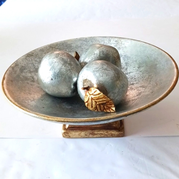 Home Interiors Accents Rustic Silver And Copper Table Decor Poshmark
